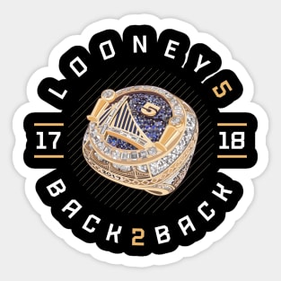 Kevon Looney 5 Back 2 Back Championship Ring 2017-18 Sticker